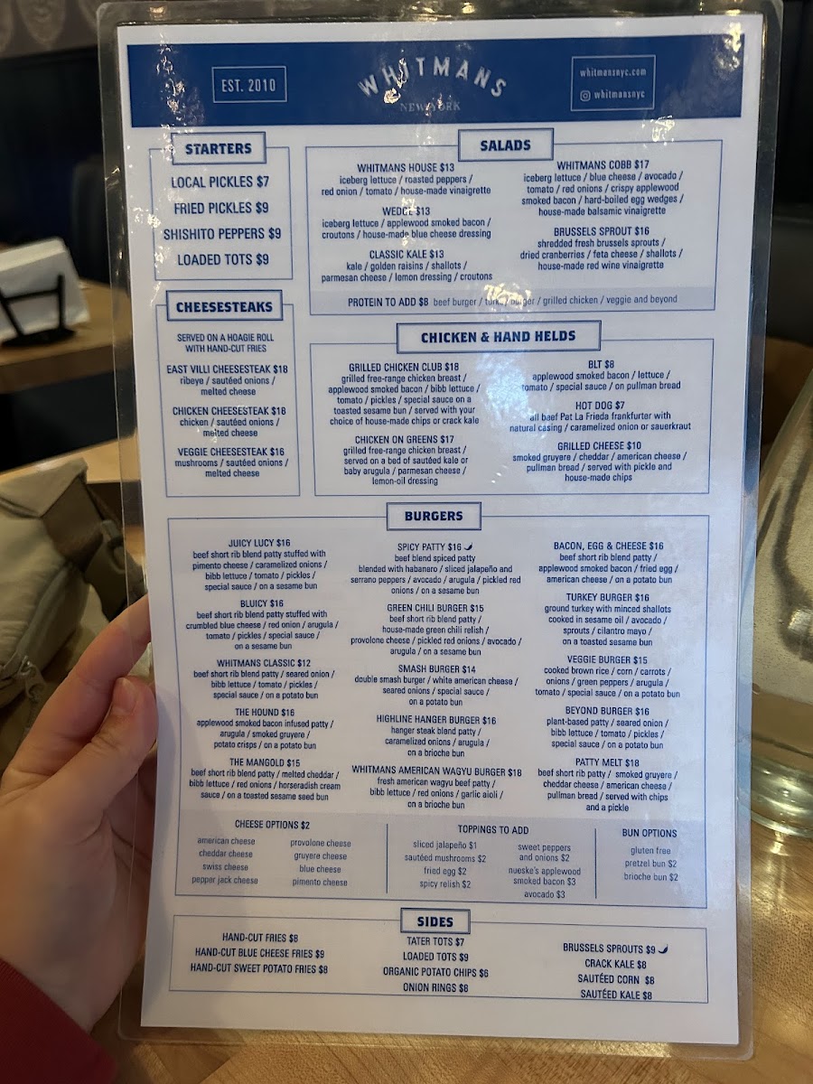 Whitmans Menu - Image 3