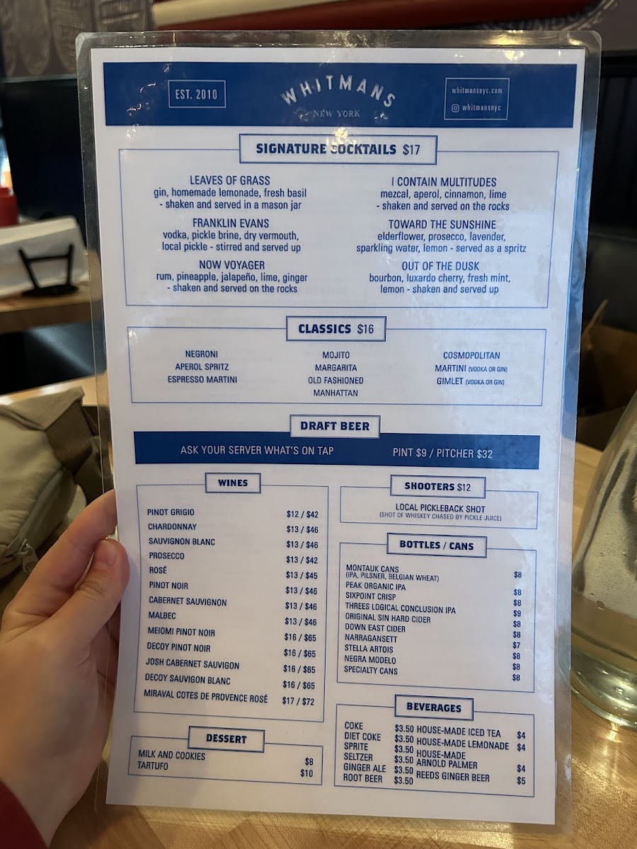 Whitmans Menu - Image 4