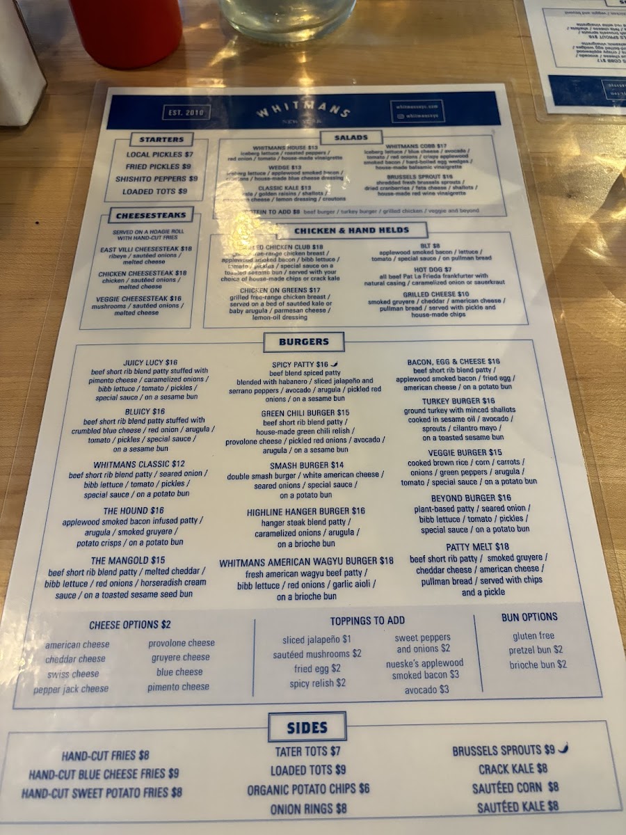 Whitmans Menu - Image 5